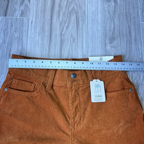 St. John's Bay Womens Mid Rise Wide Leg Corduroy Brown Pant Size 4 - Picture 4 of 12